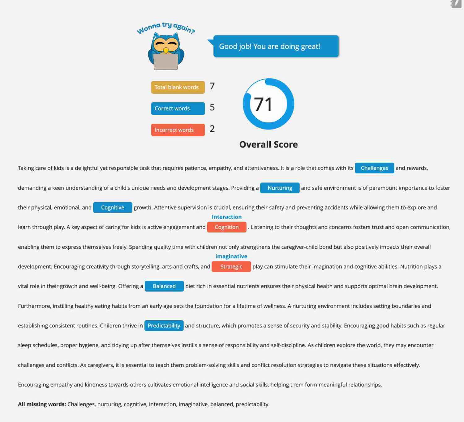 Sample feedback, Pearson Test of English, PTE Academic, PTE Core tips, PTE Preparation materials