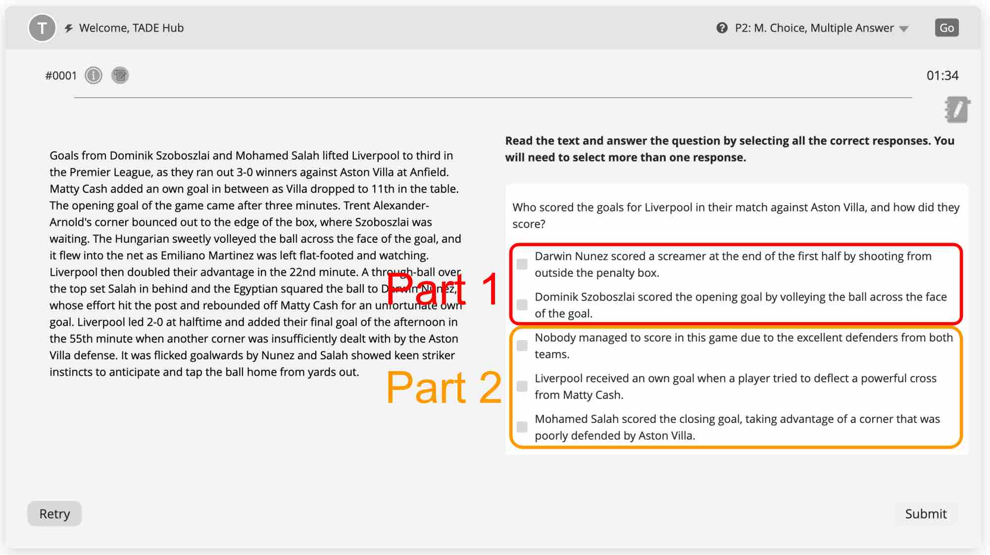 Skim through technique, Pearson Test of English, PTE Academic, PTE Core, PTE Preparation Guide