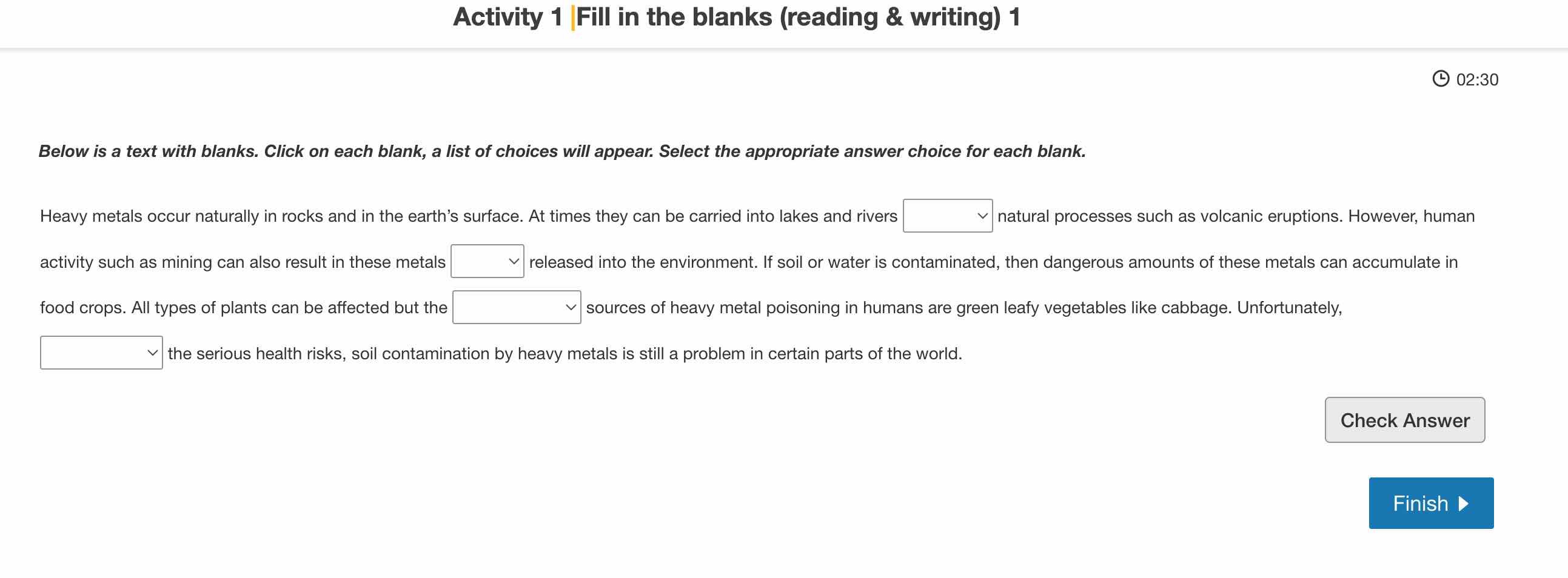 R&W Fill in the Blanks timer, Pearson Test of English, PTE Academic, PTE Core tips, PTE Preparation materials